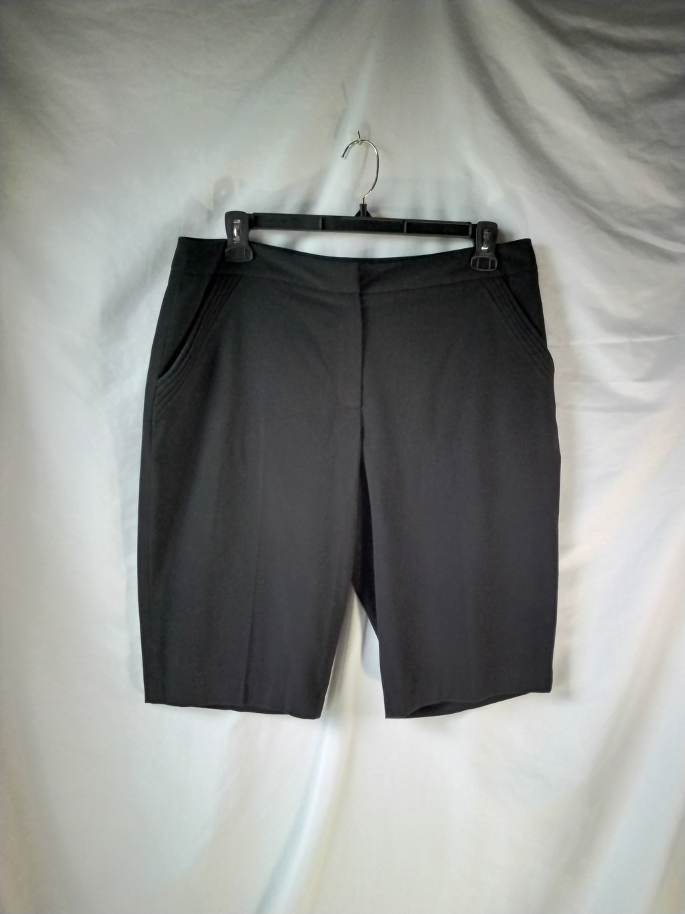 Cato Black Stretch Bermuda Shorts